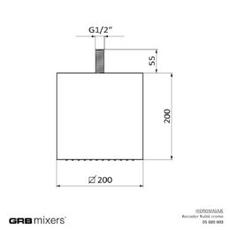 Deszczownia Rubik 200x200 mm Nie dotyczy 05020003