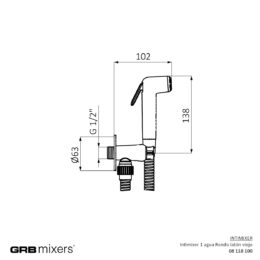 Bidetka podtynkowa Intimixer stary mosiądz Intimixer 08118100