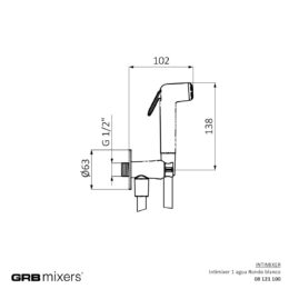 Bidetka podtynkowa Intimixer stary mosiądz Intimixer 08121100