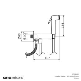 Bidetka Rondo biała + WC Intimixer 08421320