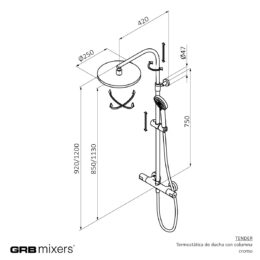 Zestaw natryskowy termostatyczny Tender 137900TL