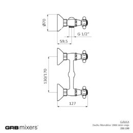 Bateria natryskowa Monoblock 1866 Classical 231199