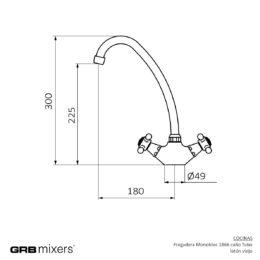 Bateria zlewozmywakowa Monoblock 1866 Turbo PREMIUM Classical 236799