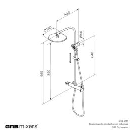 Zestaw natryskowy GRB Dry 40440400