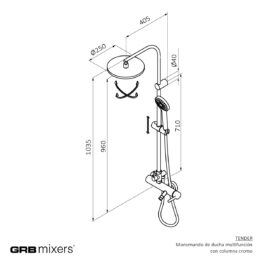 Zestaw natryskowy multifunkcyjny Tender 40477400