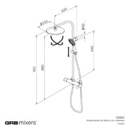 Zestaw natryskowy Tender 40499400