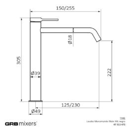 Bateria umywalkowa Male XXL TIME 47511472