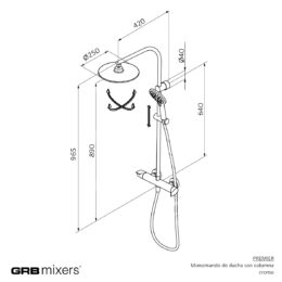 Zestaw natryskowy Premier 50499500