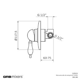 Bateria podtynkowa (1-drożna) Classical 531190