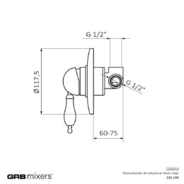 Bateria podtynkowa (1-drożna) Classical 531199