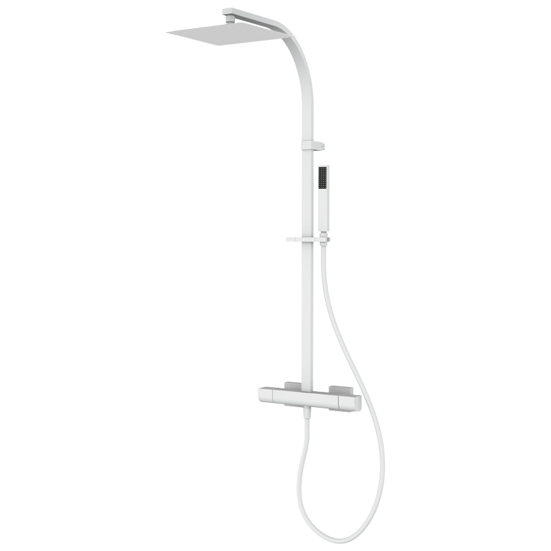 Zestaw natryskowy termostatyczny z kolumna natryskową Biały Epoxy - KALA - 60448602