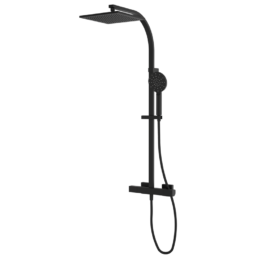Zestaw natryskowy termostatyczny z kolumna natryskową Czarny Epoxy - KALA - 60448601XL