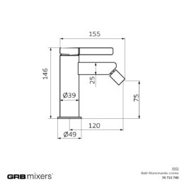 Bateria bidetowa Axis 74710740