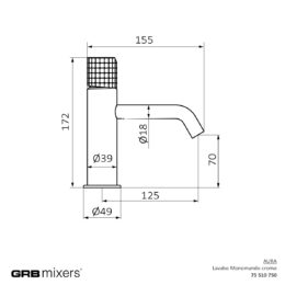 Bateria umywalkowa Aura 75510750