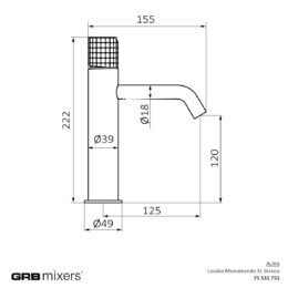 Bateria umywalkowa XL Aura 75531751