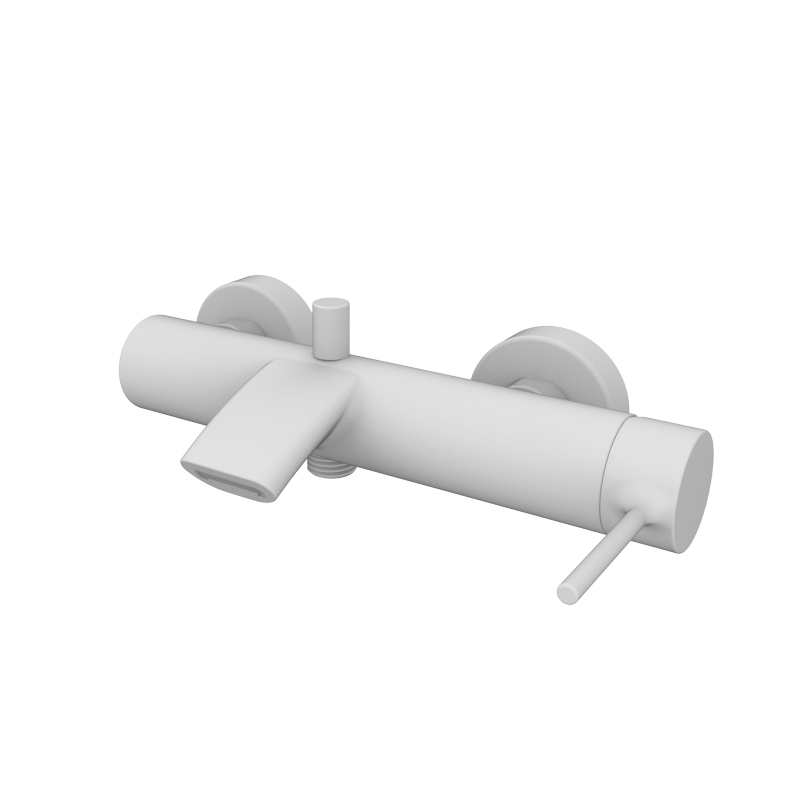 Bateria wannowo-natryskowa (bez oprzyrządowania) Biały Epoxy - Time - 47207411