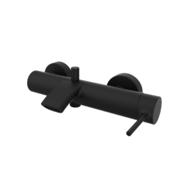 Bateria wannowo-natryskowa (bez oprzyrządowania) Czarny Epoxy - Time - 47207422