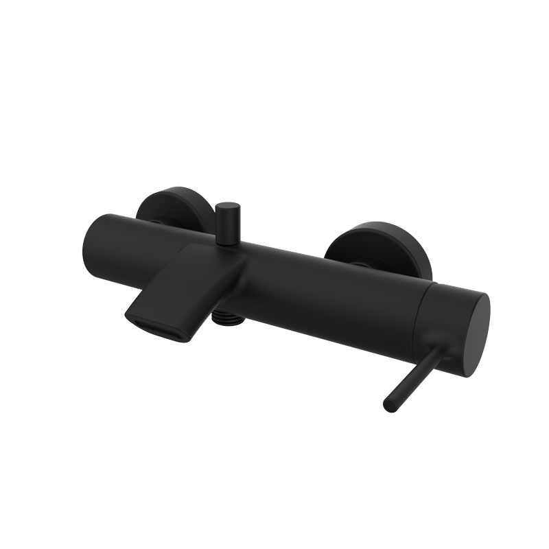 Bateria wannowo-natryskowa (bez oprzyrządowania) Czarny Epoxy - Time - 47207422