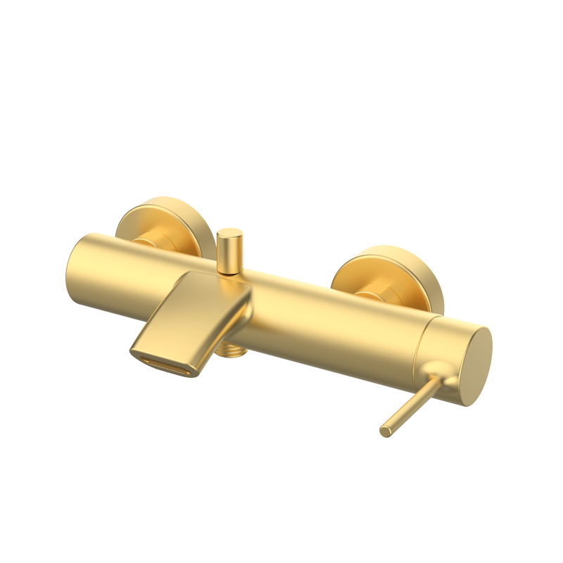 Bateria wannowo-natryskowa EterNice Szczotkowane Złoto PVD - Time - 47207488