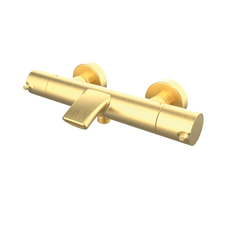 Bateria termostatyczna wannowo-natryskowa EterNice Szczotkowane Złoto PVD - Time - 47307488