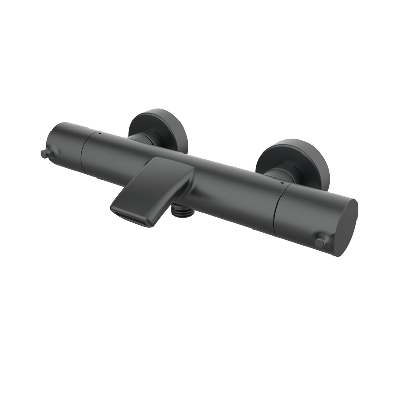 Bateria termostatyczna wannowo-natryskowa Czarny Metal EterNice PVD - Time - 47307492