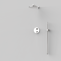 Zestaw podtynkowy mieszacz 2 drożny Stal EterNice PVD Time 07047493