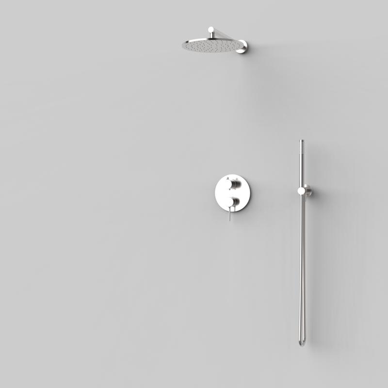 Zestaw podtynkowy mieszacz 2 drożny Stal EterNice PVD Time 07047493