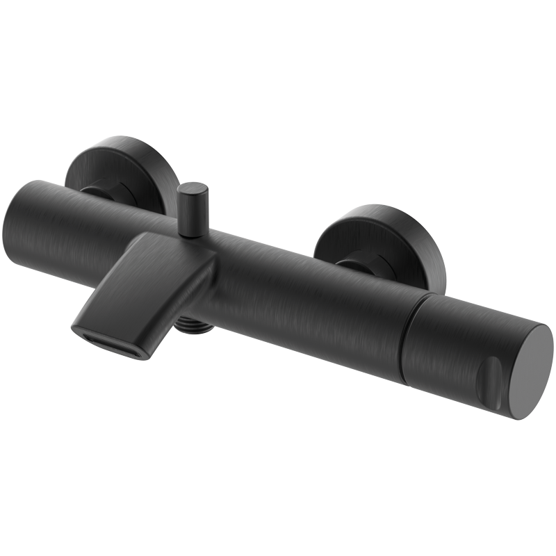 Bateria wannowo-natryskowa Czarny Metal EterNice PVD - Cool- 90209992 z zestawem