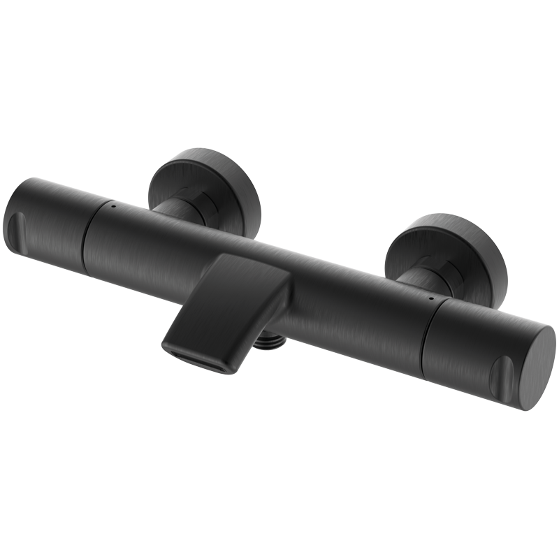 Bateria termostatyczna wannowo-natryskowa Czarny Metal EterNice PVD - Cool- 90307992