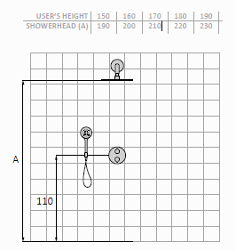 Zestaw podtynkowy termostatyczny 2-drożny Złoto Szczotkowane EterNice PVD - KALA - 07060588 - obrazek 2