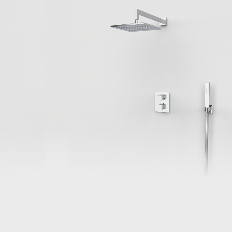 Zestaw podtynkowy termostatyczny 2-drożny Chrom - KALA - 07060500