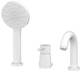 Bateria wannowa stojąca Biały Epoxy - TIME - 46232461