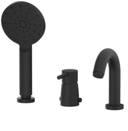 Bateria wannowa stojąca Czarny Epoxy - TIME - 46232462