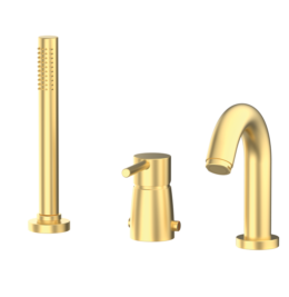 Bateria wannowa stojąca Złoto Szczotkowane EterNice PVD - TIME - 46232488