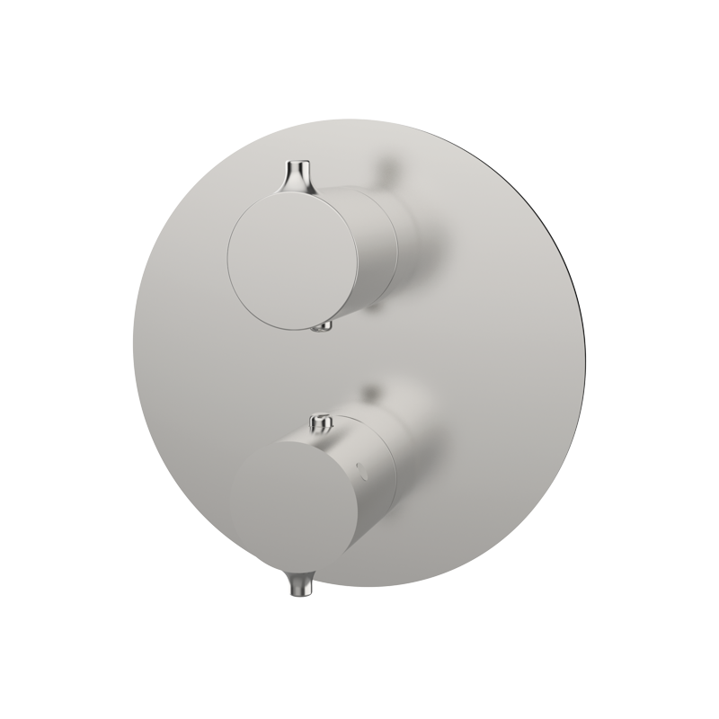 Bateria podtynkowa termostatyczna 3-drożna (komplet) Stal EterNice PVD - TIME - 47130493