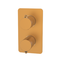 Bateria podtynkowa termostatyczna 2-drożna Miedź EterNice (komplet) - TIME - 47123455