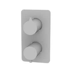 Bateria podtynkowa termostatyczna 2-drożna Biały Epoxy (komplet) - TIME - 47123471