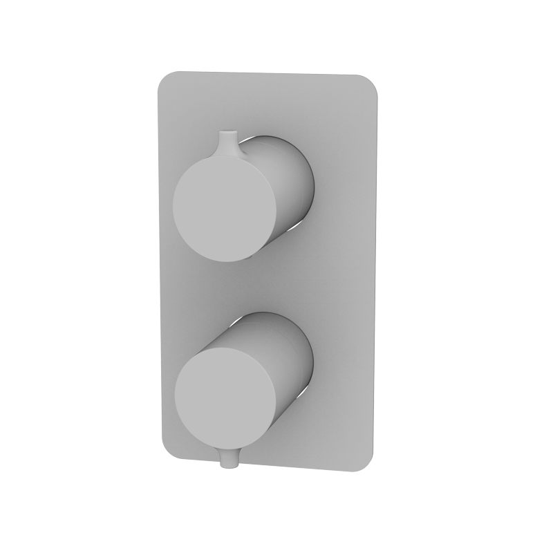 Bateria podtynkowa termostatyczna 2-drożna Biały Epoxy (komplet) - TIME - 47123471