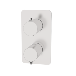 Bateria podtynkowa termostatyczna 2-drożna Stal EterNice (komplet) - TIME - 47123493