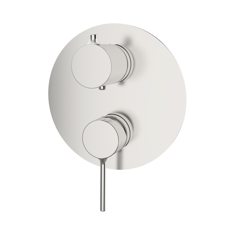 Bateria podtynkowa z przełącznikiem 3-drożna (komplet) Stal EterNice PVD - Time - 47145493