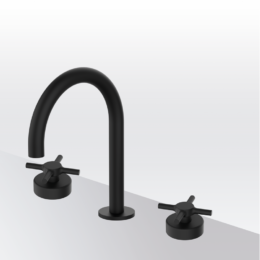 Bateria umywalkowa 3-otworowa Czarny Epoxy Isola - TIME - 47300222