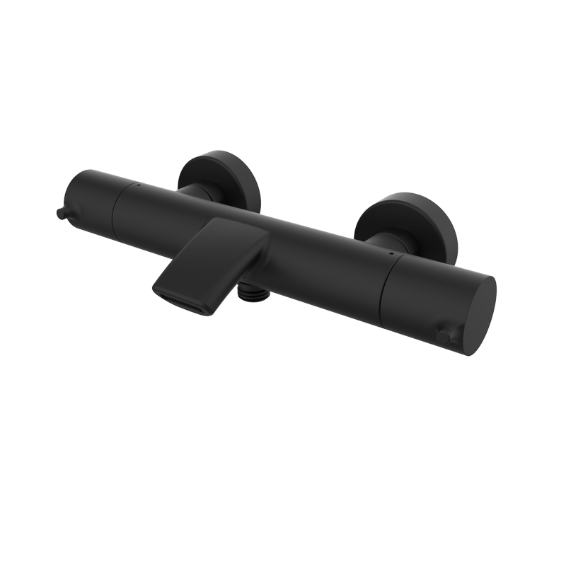 Bateria termostatyczna wannowo-natryskowa Czarny Epoxy - Time - 47308422