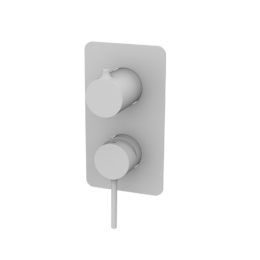 Bateria podtynkowa z przełącznikiem 3-drożna Biały Epoxy - TIME - 47345471