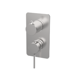 Bateria podtynkowa z przełącznikiem 3-drożna Stal EterNice - TIME - 47345493