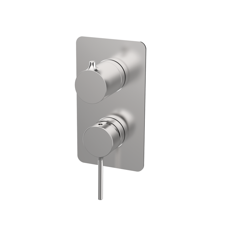 Bateria podtynkowa z przełącznikiem 2-drożna Stal EterNice - TIME - 47335493