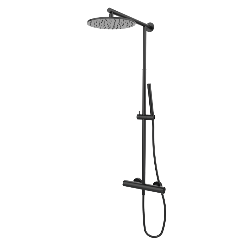 Zestaw natryskowy termostatyczny Metal Czarny EterNice - TIME - 47425492 TLC