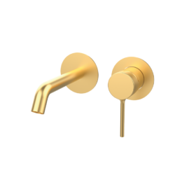 Bateria umywalkowa podtynkowa Male Szczotkowane Złoto EWterNice PVD (200mm) - Time - 47534488