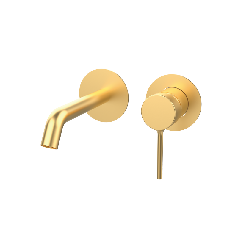 Bateria umywalkowa podtynkowa Male Szczotkowane Złoto EterNice PVD (150mm) - Time - 47535488