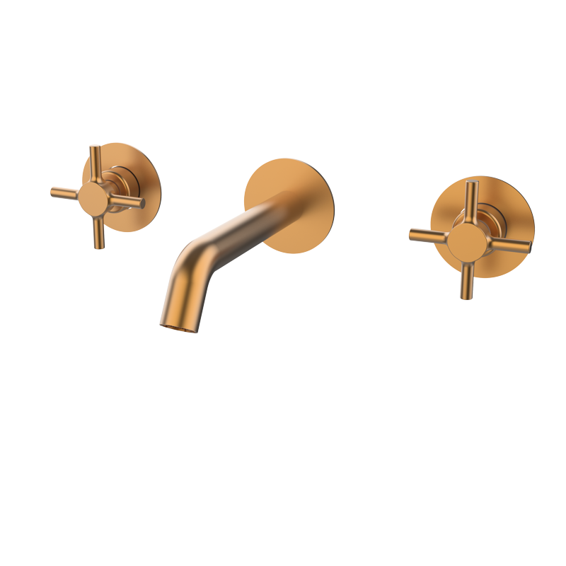 Bateria umywalkowa podtynkowa Miedź EterNice PVD - TIME - 47571255