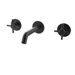 Bateria umywalkowa podtynkowa Metal Black EterNice PVD - TIME - 47571292